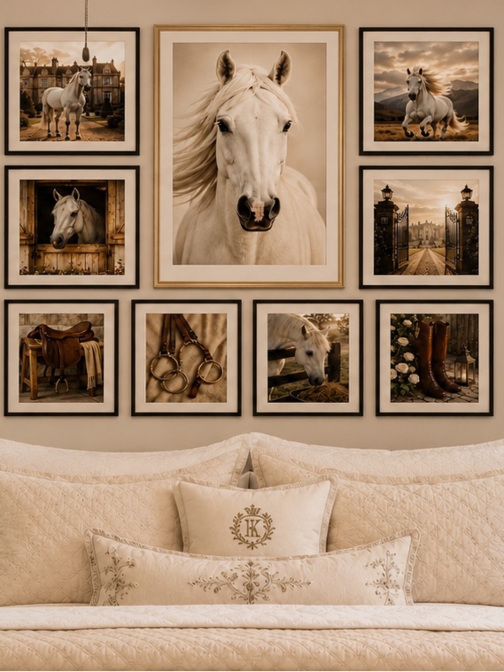 The White Horse Estate Collection™ | Luxury Equestrian Wall Art Prints | Pick 8 - Picture 3 of 8
